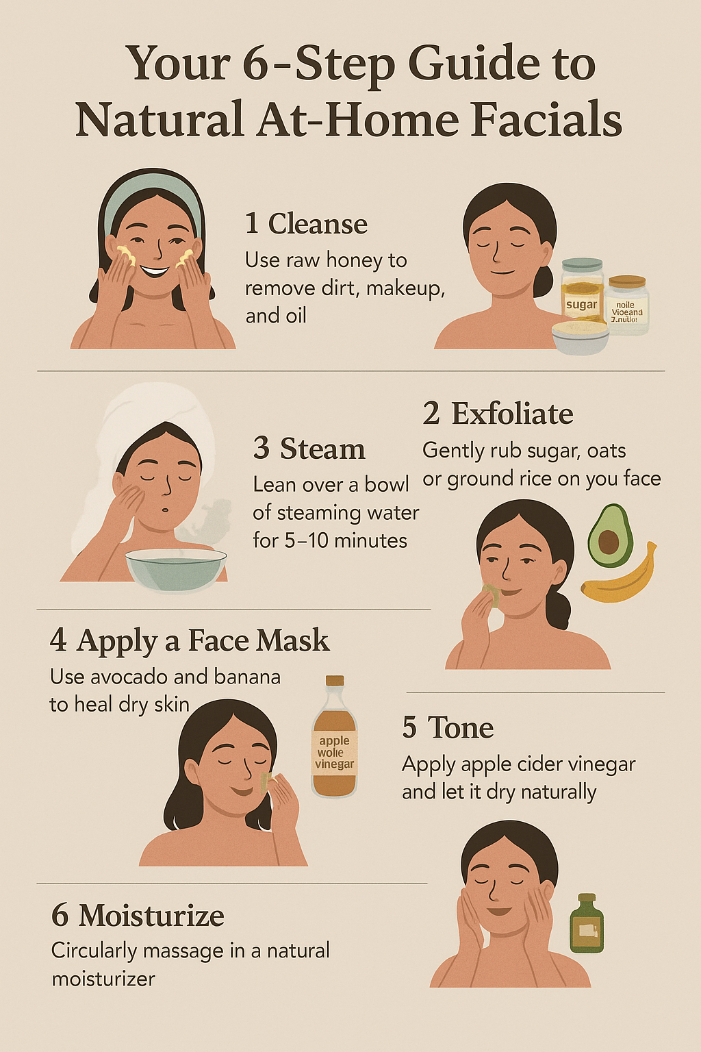 6-Step Guide to Natural At-Home Facials