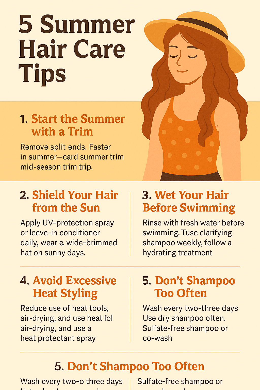 5 Summer Hair Care Tips