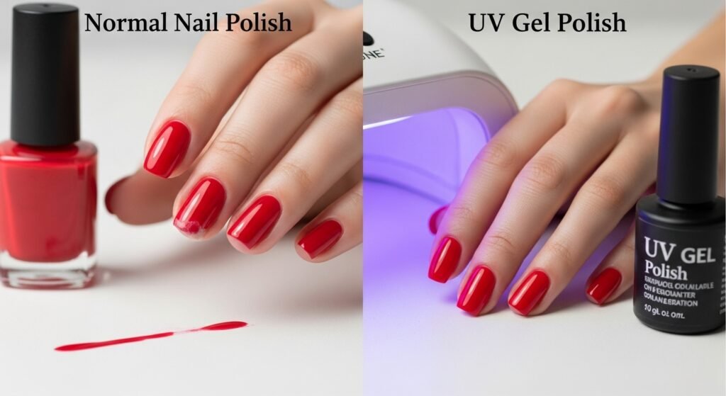 The Differences Between Normal Nail Polish and UV Gel